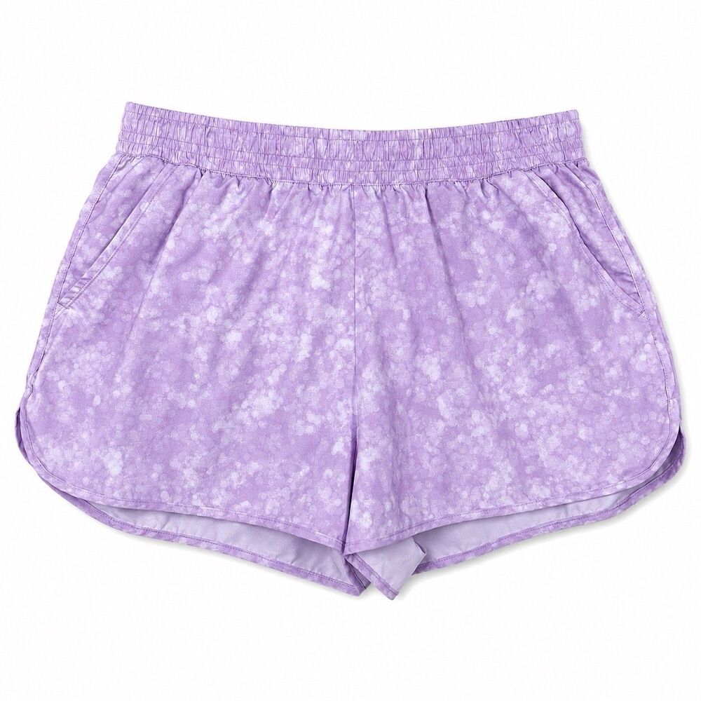 Athletic Works Womens XXL 20 Purple Running Shorts Lined DriWorks Gym Workout